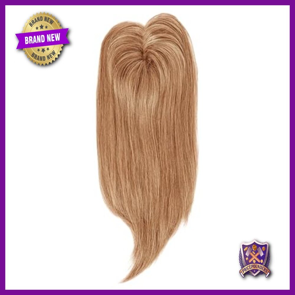 16" Human Hair Clip-In Topper for Thinning Hair, Heat Resistant